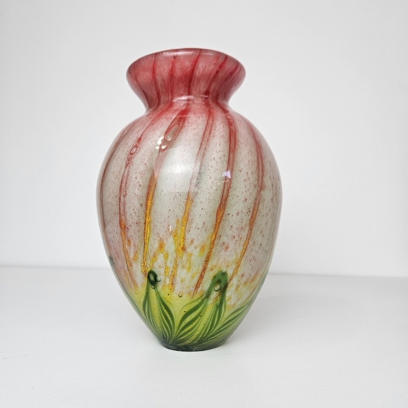 Vintage Fifth avenue crystal blown artglass Vase - Picture 1 of 7